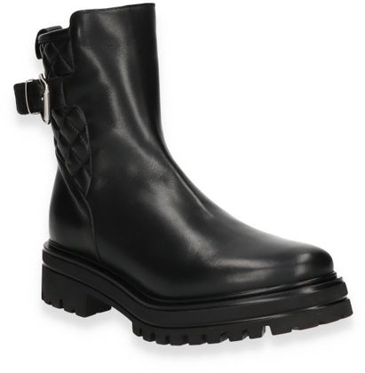 Shirley Mae Damen-Stiefel 102001000090 aus Leder (Schwarz)