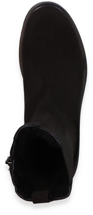 Shirley Mae Damen-Boots 192002000025 mit Lammfell (Schwarz)