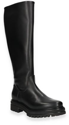 Shirley May Damen-Stiefel aus Leder 195001000010 (Schwarz)