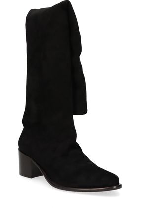 Konstantin Starke Damen-Overknees aus Leder 196002000003 (Schwarz)