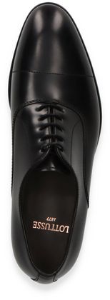 Lottusse REGENT Herren-Schnürschuhe aus Leder 232001000007 (Schwarz)