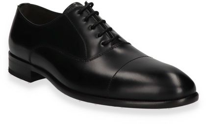 Lottusse REGENT Herren-Schnürschuhe aus Leder 232001000007 (Schwarz)