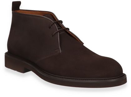 Lottusse BALTIMORE Herren-Schnürboots aus Leder 212202000021 (Dunkelbraun)