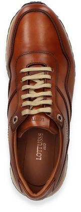Lotusse Herren-Sneaker aus Leder 244221000042 (Mittelbraun)