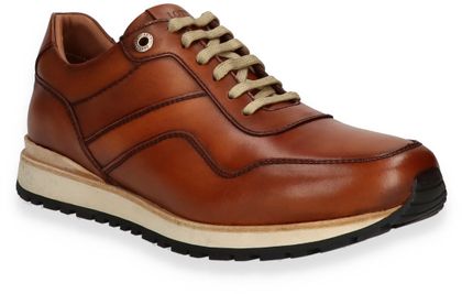 Lotusse Herren-Sneaker aus Leder 244221000042 (Mittelbraun)