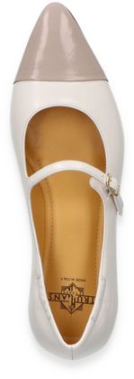 Trumans Damen-Ballerinas 103781000002 (Weiß/Taupe)