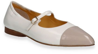 Trumans Damen-Ballerinas 103781000002 (Weiß/Taupe)