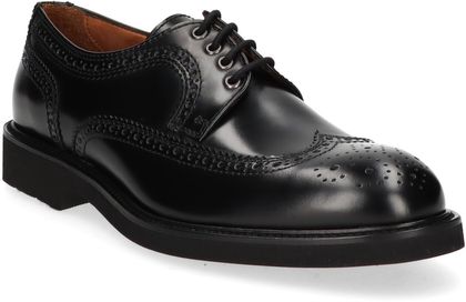 Lottusse Herren-Schnürschuhe aus Leder 243001000006 (Schwarz)