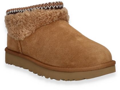 UGG CLASSIC ULTRA MINI MAXI CURLY Damen-Winterboots 192222000032 (Cognac)