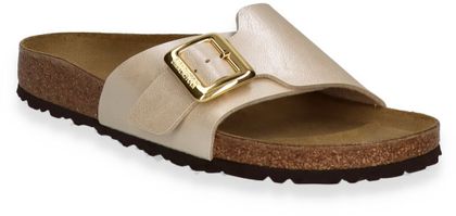 Birkenstock CATALINA CUSHION BUCKLE Damen-Pantoletten 591301000004 (Perlweiß)