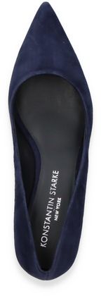 Konstantin Starke Damen-Pumps aus Leder 121102000004 (Dunkelblau)