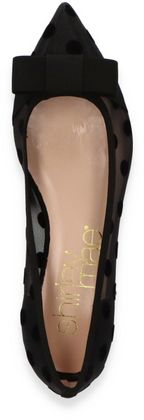 Shirley May Damen-Ballerinas aus Leder 103007000005 (Schwarz)