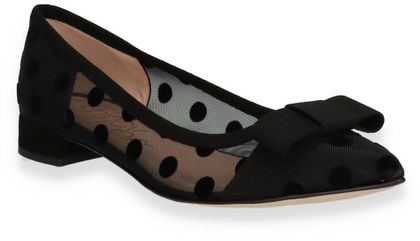 Shirley May Damen-Ballerinas aus Leder 103007000005 (Schwarz)