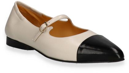 Trumans Damen-Ballerinas 103381000005 (Beige/Schwarz)