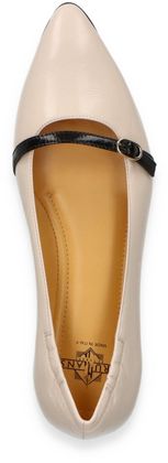 Trumans Damen-Ballerinas 103383000000 (Beige/Schwarz)