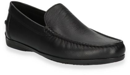 GEOX SIRON Herren-Slipper aus Leder 226001000032 (Schwarz)
