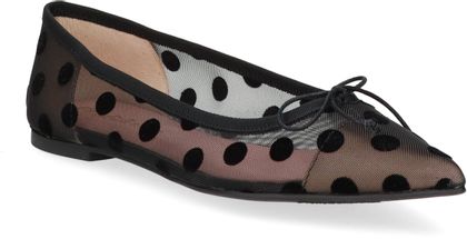 Pretty Ballerinas Ballerinas für Damen aus Leder 103007000002 (Beige/Schwarz)