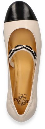 Trumans Damen-Ballerinas 103381000012 (Beige/Schwarz)