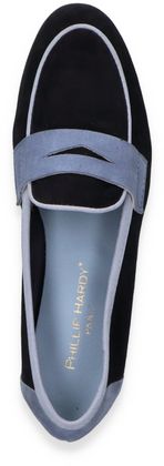 Phillip Hardy KIRA Damen-Slipper aus Leder 103182000000 (Blau)