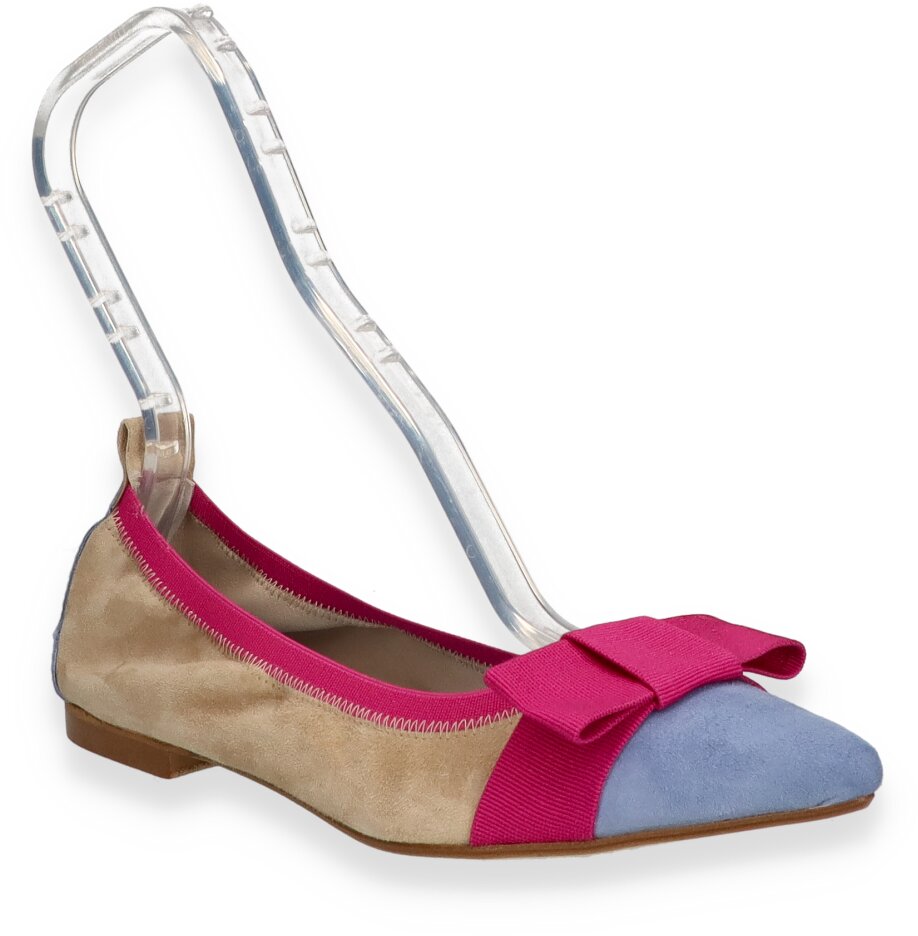 Phillip Hardy IVONNE Damen-Ballerinas aus Leder 103382000005 (Beige/Bunt) Bild 01