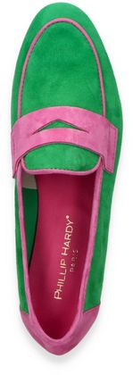 Phillip Hardy IRIS Damen-Slipper 103682000001 (Grün/Rosa)