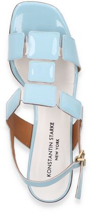 Konstantin Starke Damen-Sandaletten aus Leder 185143000000 (Hellblau)