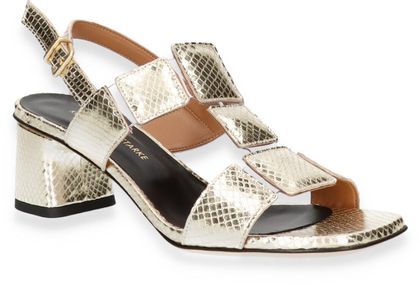 Konstantin Starke Damen-Sandaletten aus Leder 185905000003 (Gold)