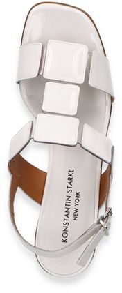 Konstantin Starke Damen-Sandaletten aus Leder 185703000000 (Weiß)