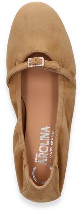 Donna Carolina CLARA Damen-Ballerinas aus Leder 103222000009 (Hellbraun)