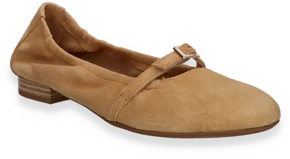 Donna Carolina CLARA Damen-Ballerinas aus Leder 103222000009 (Hellbraun)