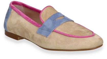 Phillip Hardy ADELE Damen-Slipper aus Leder 103382000002 (Beige/Bunt)