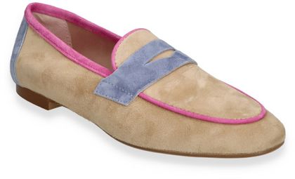 Phillip Hardy ADELE Damen-Slipper aus Leder 103382000002 (Beige/Bunt)