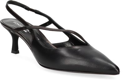 Konstantin Starke Damen-Slingpumps aus Leder 131001000009 (Schwarz)