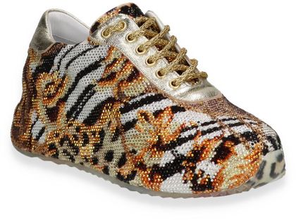 Rise Damen-Schnürschuhe 101901000013 (Gold/Bunt)