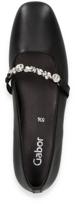 Gabor Damen-Ballerinas mit Wechselfußbett 103001000030 (Schwarz)