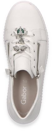 Gabor Damen-Schnürschuhe aus Leder 101701000132 (Weiß)