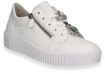 Gabor Damen-Schnürschuhe aus Leder 101701000132 (Weiß)