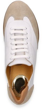 Trumans Damen-Schnürschuhe 101781000063 (Weiß/Taupe)