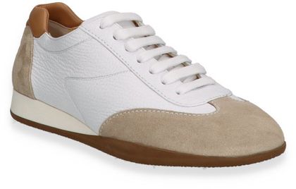 Trumans Damen-Schnürschuhe 101781000063 (Weiß/Taupe)