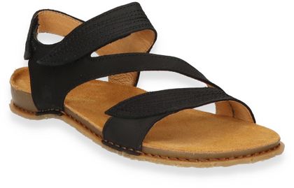 El Naturalista PANGLAO Damen-Sandale aus Leder 184002000008 (Schwarz)