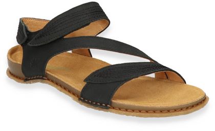 El Naturalista PANGLAO Damen-Sandale aus Leder 184002000008 (Schwarz)