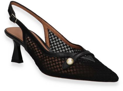 Phillip Hardy Damen-Slingpumps aus Leder 131007000003 (Schwarz)