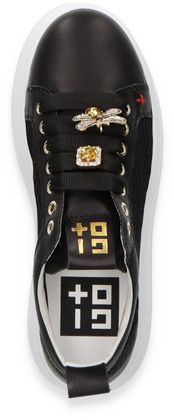 Giove Sneaker für Damen aus Leder 101009000001 (Schwarz)