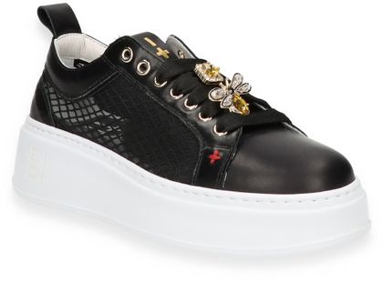 Giove Sneaker für Damen aus Leder 101009000001 (Schwarz)