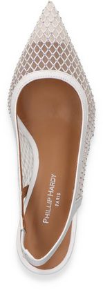 Phillip Hardy Damen-Slingpumps aus Leder 131707000000 (Weiß)