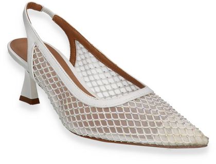 Phillip Hardy Damen-Slingpumps aus Leder 131707000000 (Weiß)