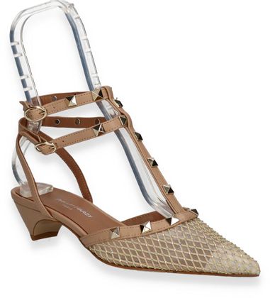 Phillip Hardy Damen-Slingpumps aus Leder 130301000006 (Beige)