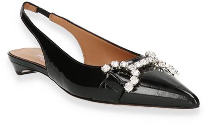 Phillip Hardy Damen-Slingpumps aus Leder 130001000014 (Schwarz)