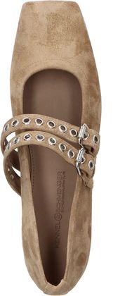 Kennel & Schmenger Damen-Ballerinas aus Leder 103302000016 (Beige)