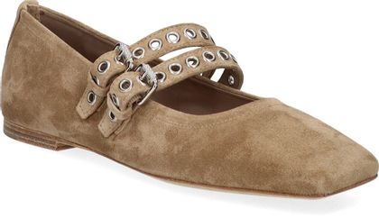 Kennel & Schmenger Damen-Ballerinas aus Leder 103302000016 (Beige)